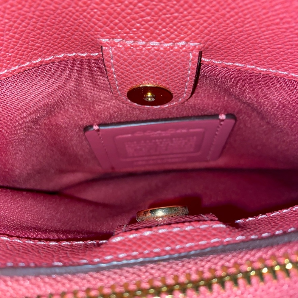 Coach Pink Leather Handbag - Picture 5 of 8